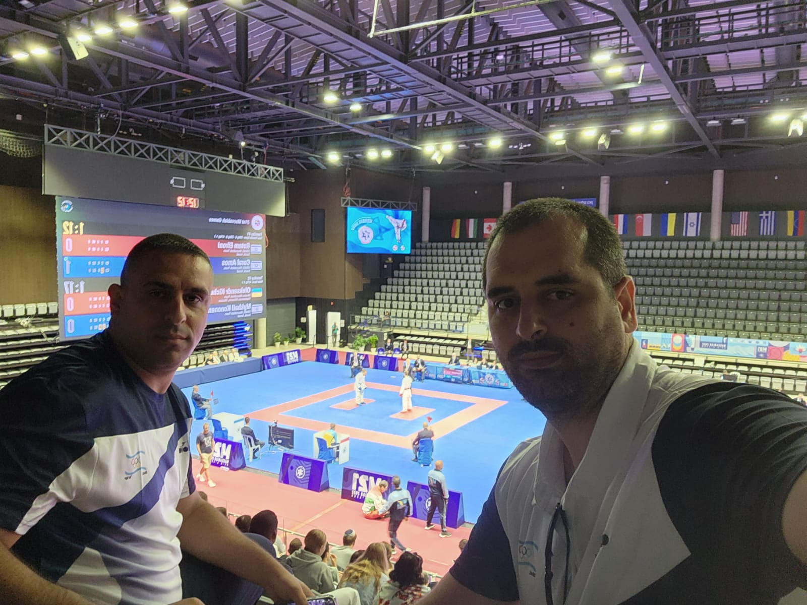 محمد شتيوي من جلجولية وحسام قعدان من باقة الغربية يشاركون في تحكيم بطولة المكابيا الدولية 2022